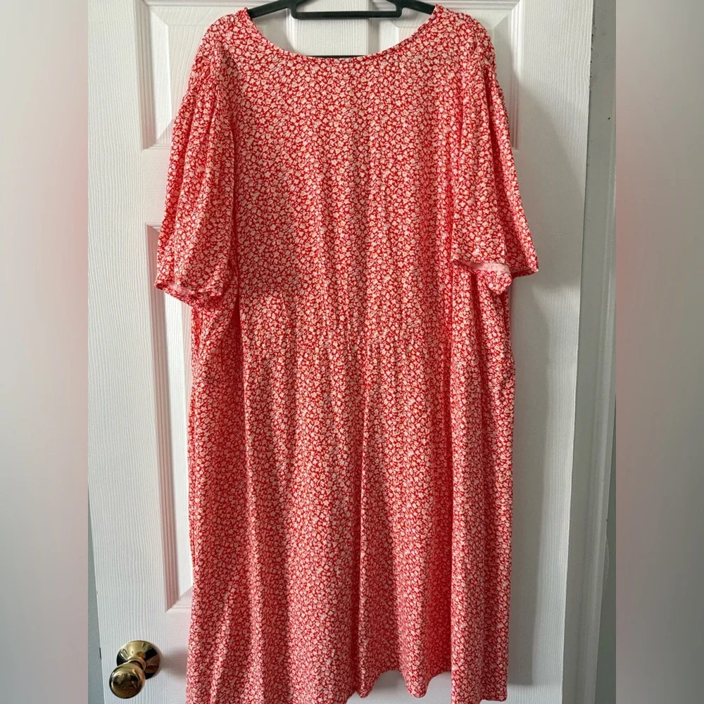 Old Navy Coral 3X Dress 🌞 NEW WITH TAGS - Picture 9 of 10
